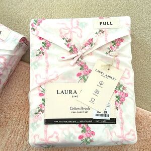 Laura Ashley Pink bow sheet set
